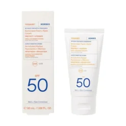 Korres Yoghurt, kremo-żel ochronny do twarzy i oczu SPF50, 50 ml