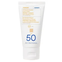 Korres Yoghurt, ochronny krem koloryzujący do twarzy SPF 50, 50 ml