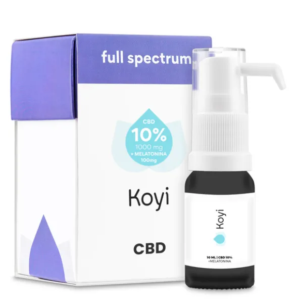 Koyi Olejek konopny CBD 10% + melatonina, krople, 10 ml