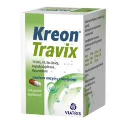 Kreon Travix, 10 000, kapsułki dojelitowe, 50 szt. (butelka)