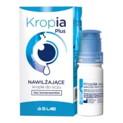 Kropia Plus, nawilżające krople do oczu, bez konserwantów, 10 ml