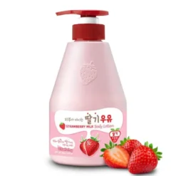 Kwailnara Strawberry Milk, witalizujący żel pod prysznic z ekstraktem z truskawki, 560 g