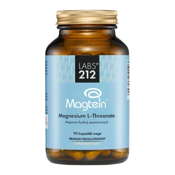 LABS212 Magtein Magnesium L-Threonate, kapsułki, 90 szt.