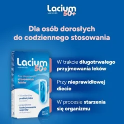 Lacium 50+, kapsułki twarde, 30 szt.