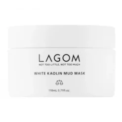 Lagom White Kaolin Mud Mask, Oczyszczająca maska z białą glinką do skóry mieszanej i tłustej, 110 ml