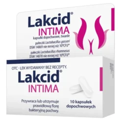 Lakcid Intima, kapsułki dopochwowe, twarde, 10 szt.
