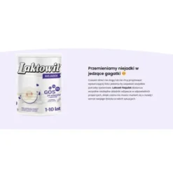 Laktowit Niejadek, produkt na bazie mleka wzbogacony w witaminy i składniki mineralne, dla dzieci powyżej 1. roku życia, 400 g