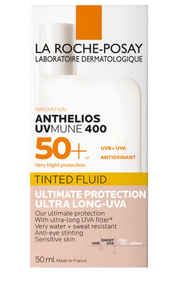 La Roche-Posay Anthelios, barwiący fluid SPF50+, 50 ml