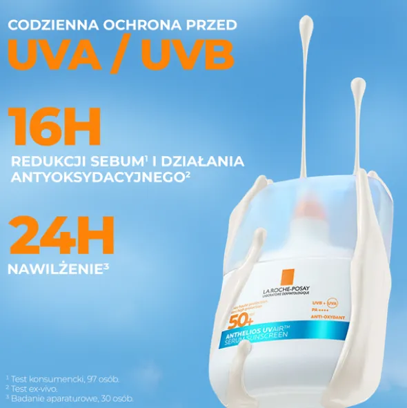 La Roche-Posay Anthelios UV AIR, ultra-lekkie serum ochronne SPF 50+, 50 ml