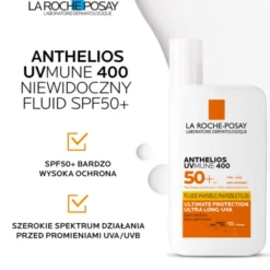 La Roche-Posay Anthelios UV MUNE 400, niewidoczny fluid SPF 50+, 50 ml
