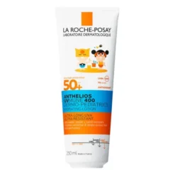 La Roche-Posay Anthelios UVMUNE 400 DP, nawilżające mleczko do twarzy i ciała dla dzieci, SPF 50+, 250 ml