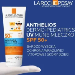 La Roche-Posay Anthelios UVMUNE 400 DP, nawilżające mleczko do twarzy i ciała dla dzieci, SPF 50+, 250 ml