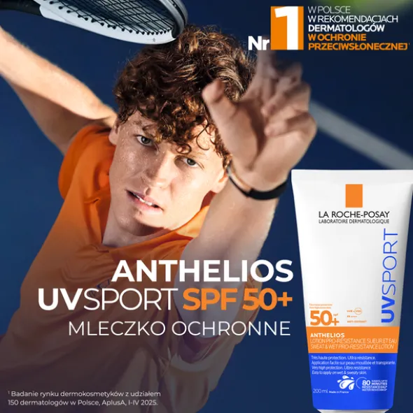 La Roche-Posay Anthelios UVSPORT, mleczko ochronne, bardzo wysoka ochrona SPF 50+, 200 ml