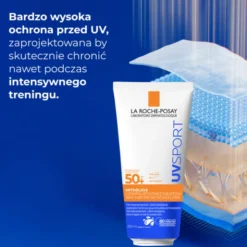 La Roche-Posay Anthelios UVSPORT, mleczko ochronne, bardzo wysoka ochrona SPF 50+, 200 ml