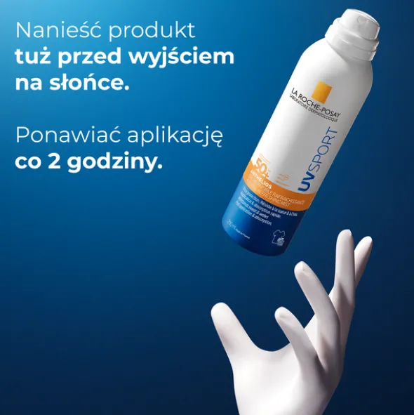 La Roche-Posay Anthelios UVSPORT, niewidoczna mgiełka odświeżająca SPF 50+, 200 ml