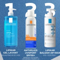 La Roche-Posay Anthelios UVSPORT, niewidoczna mgiełka odświeżająca SPF 50+, 200 ml