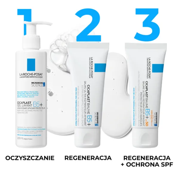 La Roche-Posay Cicaplast Gel Lavant B5+, żel myjący do delikatnej i podrażnionej skóry, 200 ml