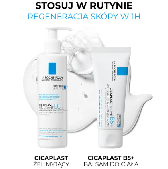 La Roche-Posay Cicaplast Gel Lavant B5+, żel myjący do delikatnej i podrażnionej skóry, 200 ml