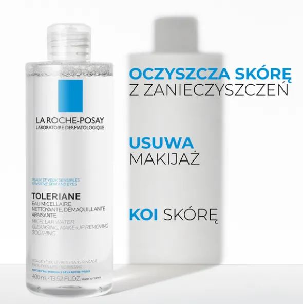 La Roche-Posay Eau Micellaire Toleriane, płyn micelarny dla skóry wrażliwej, 400 ml
