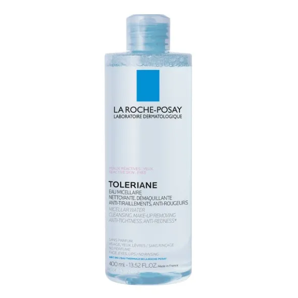 La Roche-Posay Eau Micellaire Toleriane, płyn micelarny dla skóry wrażliwej i reaktywnej, 400 ml