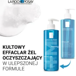 La Roche-Posay Effaclar Foaming Gel, żel oczyszczający dla skóry skłonnej do trądziku, 400 ml
