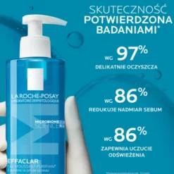 La Roche-Posay Effaclar Foaming Gel, żel oczyszczający dla skóry skłonnej do trądziku, 400 ml