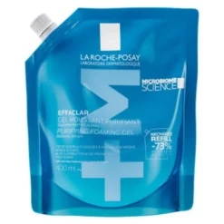 La Roche-Posay Effaclar Foaming Gel, żel oczyszczający dla skóry skłonnej do trądziku, uzupełnienie, 400 ml