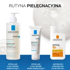 La Roche-Posay Effaclar H ISO-Biome, kojący krem myjący, 390 ml