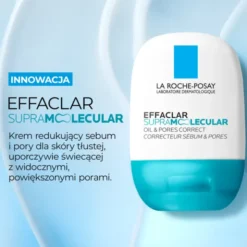 La Roche-Posay Effaclar, krem-żel matująco-nawilżający do skóry tłustej, 40 ml