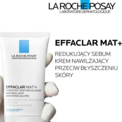 La Roche-Posay Effaclar Mat+, seboregulujący krem przeciw błyszczeniu skóry, 40 ml