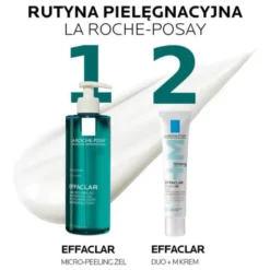La Roche-Posay Effaclar, Micro-peeling żel mikrozłuszczający oczyszczający do twarzy i ciała, 400 ml