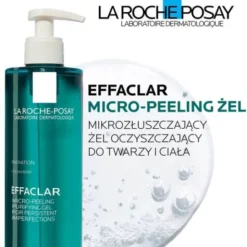 La Roche-Posay Effaclar, Micro-peeling żel mikrozłuszczający oczyszczający do twarzy i ciała, 400 ml