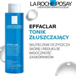 La Roche-Posay Effaclar, tonik złuszczający przeciw zaskórnikom, 200 ml