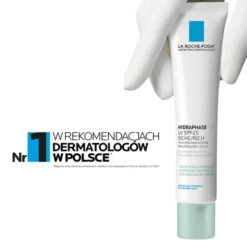 La Roche-Posay Hydraphase HA UV Rich, intensywnie nawilżający krem do skóry normalnej i suchej SPF25, 40 ml