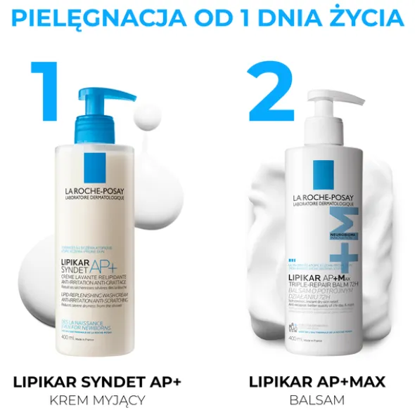 La Roche-Posay Lipikar Baume AP+Max, balsam o potrójnym działaniu, 400 ml