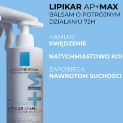 La Roche-Posay Lipikar Baume AP+Max, balsam o potrójnym działaniu, 400 ml