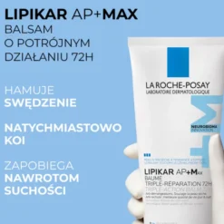 La Roche-Posay Lipikar Baume AP+Max, balsam o potrójnym działaniu, 200 ml