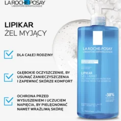 La Roche-Posay, Lipikar Gel Lavant, żel myjący pod prysznic, 1 l