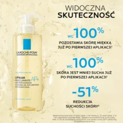 La Roche-Posay Lipikar Oil AP+, olejek myjący uzupełniający poziom lipidów, 400 ml