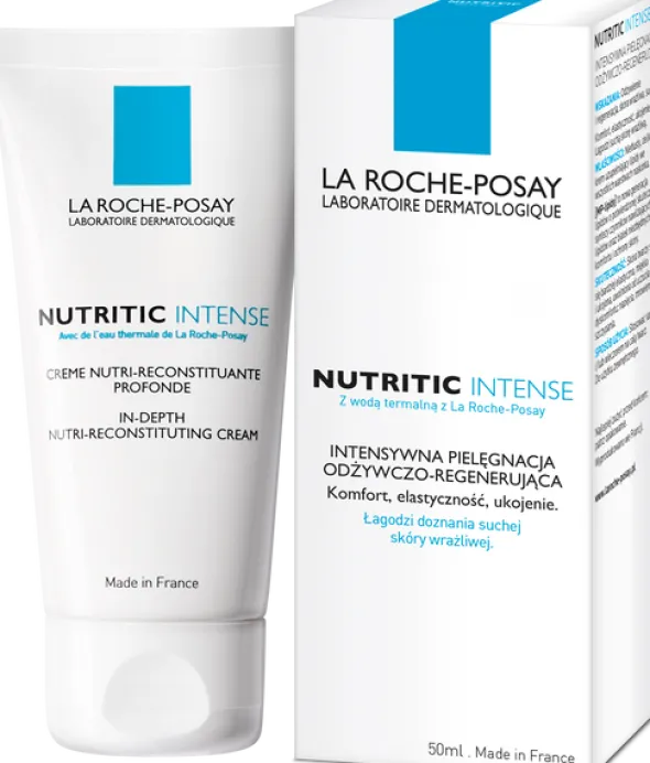 La Roche-Posay Nutritic Intense, krem odżywczo-regenerujący do skóry wrażliwej i suchej, 50 ml