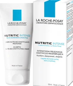 La Roche-Posay Nutritic Intense, krem odżywczo-regenerujący do skóry wrażliwej i suchej, 50 ml