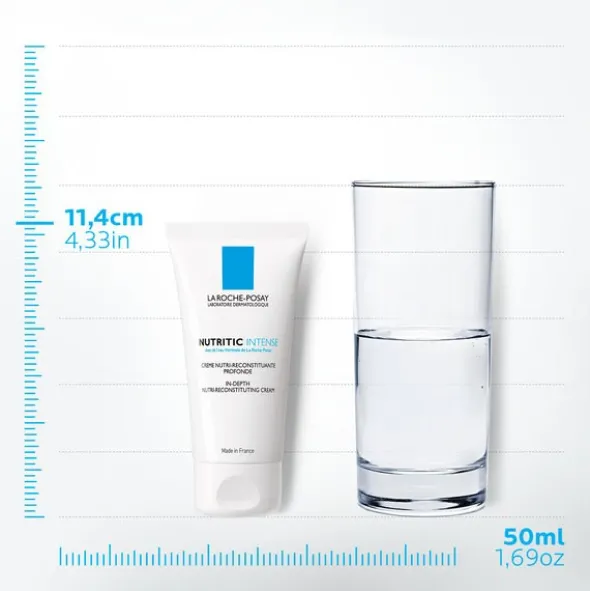 La Roche-Posay Nutritic Intense, krem odżywczo-regenerujący do skóry wrażliwej i suchej, 50 ml
