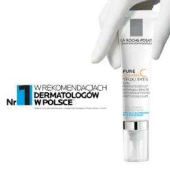 La Roche-Posay Pure Vitamin C, intensywnie nawilżający i ujędrniający krem pod oczy przeciw zmarszczkom, 15 ml