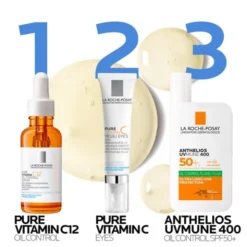 La Roche-Posay Pure Vitamin C, intensywnie nawilżający i ujędrniający krem pod oczy przeciw zmarszczkom, 15 ml