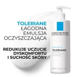 La Roche-Posay Toleriane, łagodna emulsja oczyszczająca, 400 ml