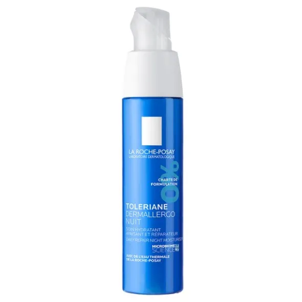 La Roche-Posay Toleriane Dermallergo, kojący krem nawilżający na noc, 40 ml
