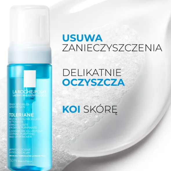La Roche-Posay Toleriane, pianka oczyszczająca dla skóry wrażliwej, 150 ml