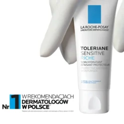 La Roche-Posay Toleriane Sensitive Riche, kojąco-ochronny krem nawilżający, 40 ml