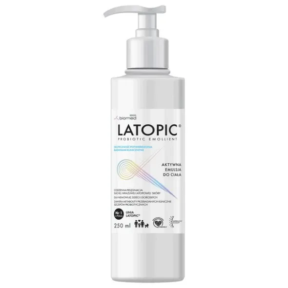 Latopic, aktywna emulsja do ciała, 250 ml
