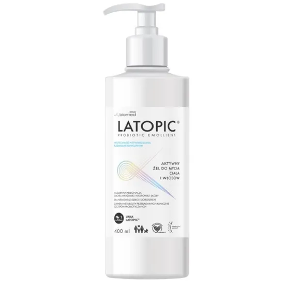 Latopic, żel do mycia ciała i włosów, 400 ml
